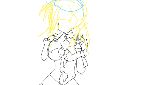 金色长发 白色发饰 by Goupe 2026/4/4